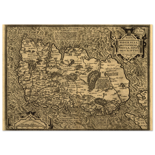 Hiberniae, Britannicae Insvlae nova descripto Ireland Map Print – Irish wall art print | Buy Irish Art