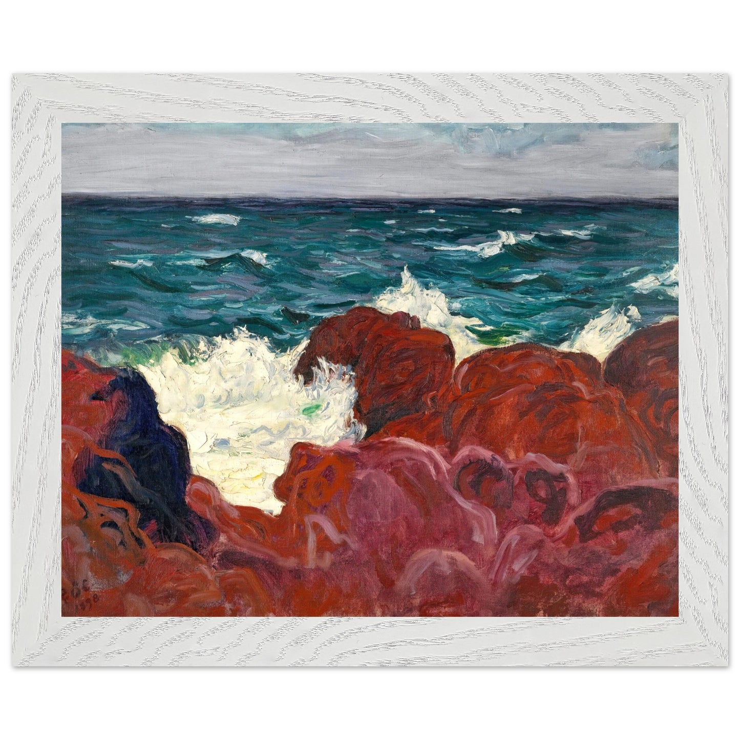 Irish Artist Roderic O'Conor Art Print displayed in a curated gallery wall of Irish modernist works, clean layout, balanced composition, premium interior styling.