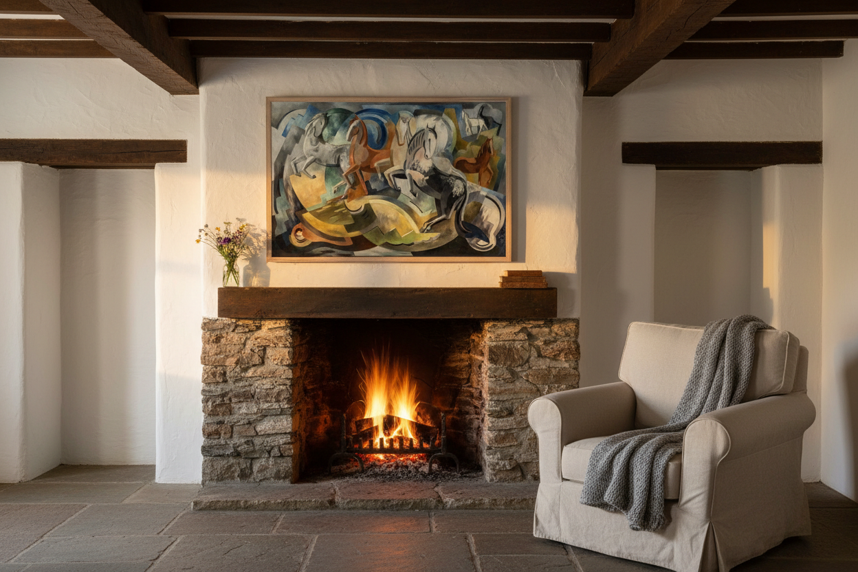 Achill Horses by Mainie Jellett – Collector’s Edition Irish Art Print