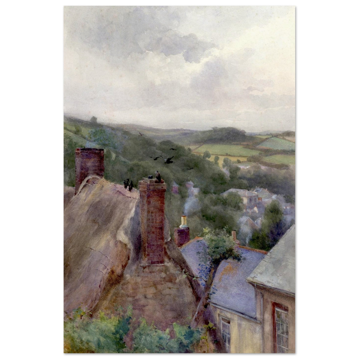 Rooftops, Thomastown, County Kilkenny by Irish Artist Mildred Anne Butler Art Print – view 12 | Buy Irish Art