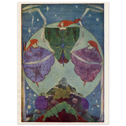 Harry Clarke Art Print – Andersen's Fairy Tales (1933) – “They Danced with Shawls” | Archival Framed Print – Irish wall art print | Buy Irish Art