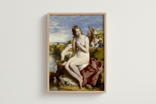 Impression d'art « Baigneurs surpris » par l'artiste irlandais William Mulready