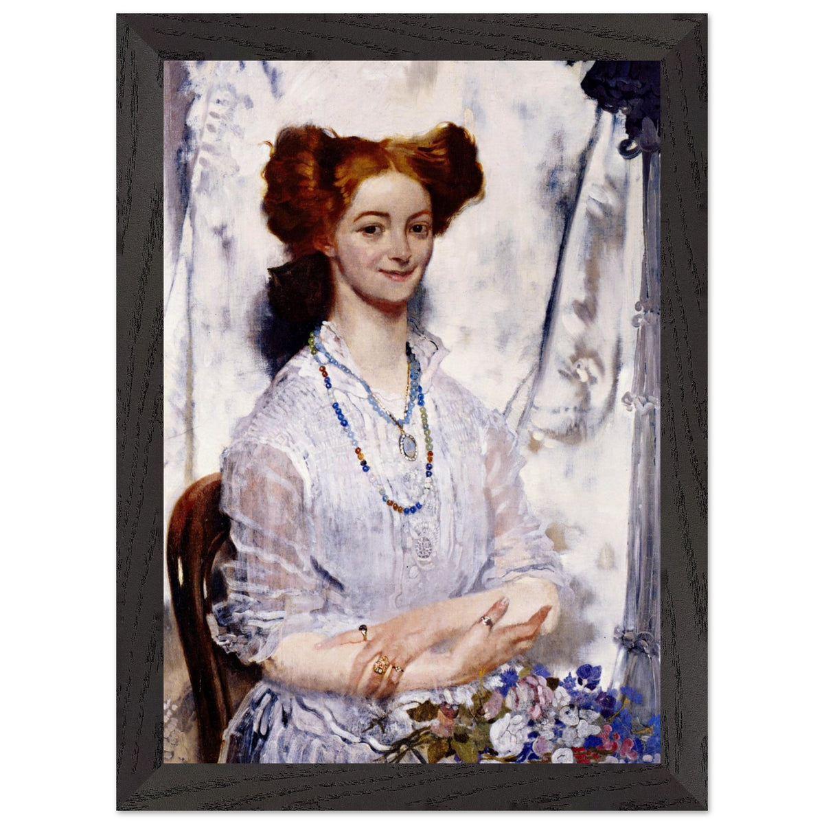 Young Ireland, Grace Gifford by William Orpen art print – size comparison view | Buy Irish Art