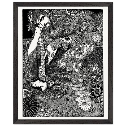Harry Clarke The Earth Grew Dark 1923 gothic illustration for Edgar Allan Poe art print