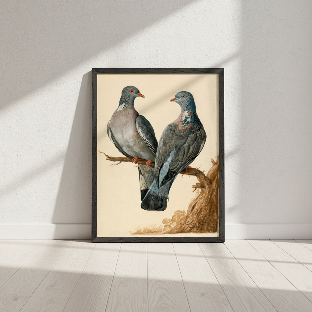 Two Wood Pigeons – Charles Collins (view 3)