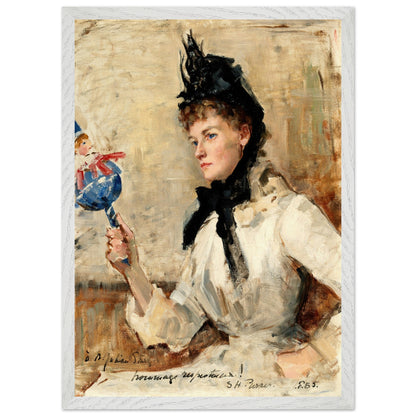 A Lady Holding a Rattle  by Irish Artist Sarah Purser Art Print – view 18 | Buy Irish Art