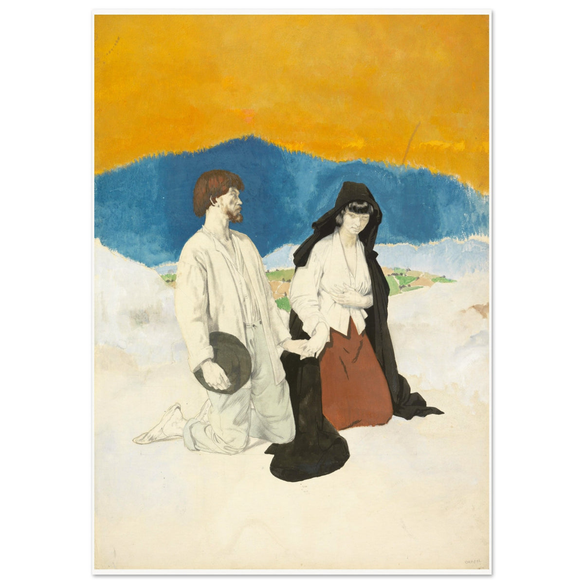 Study for The Western Wedding by William Orpen Art Print (view 20)