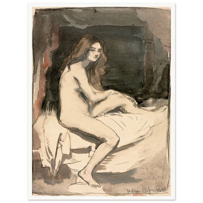 Seated Female Figure – William Orpen Art Print (view 20)