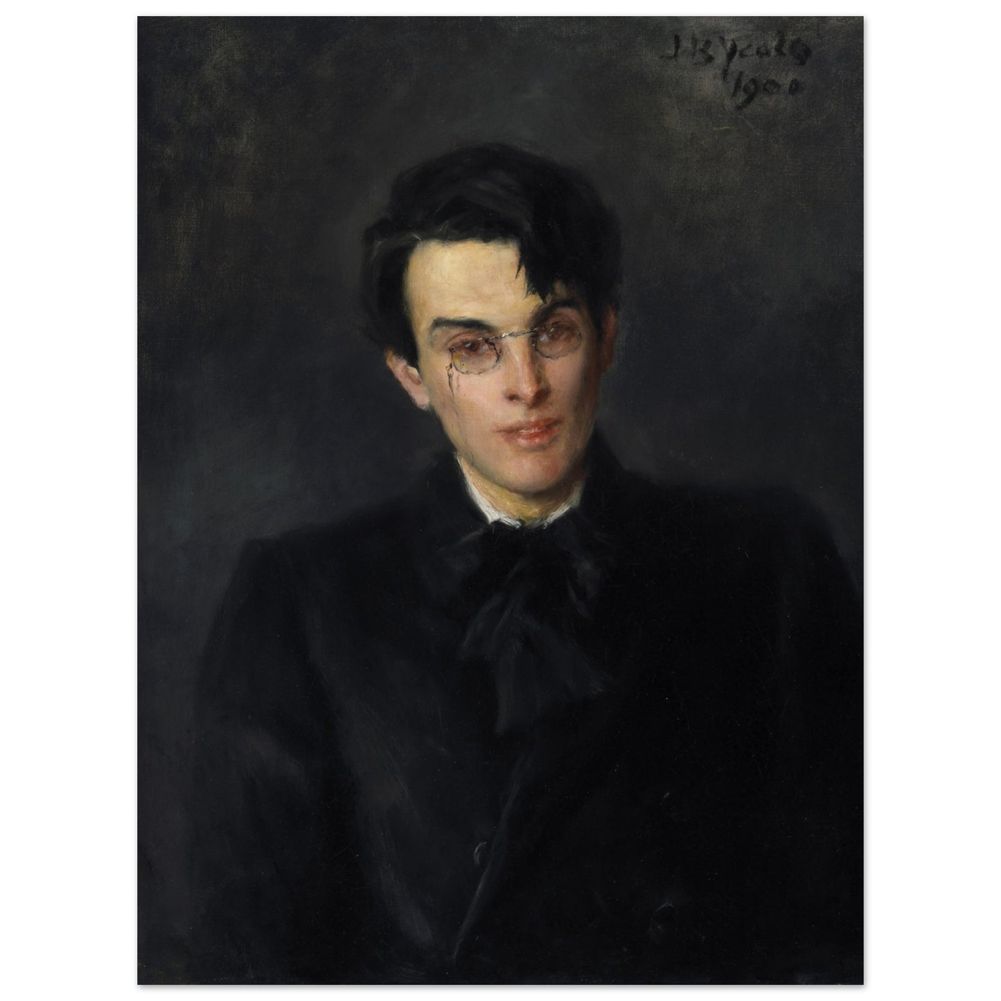 Portrait of W. B. Yeats by John Butler Yeats – museum-quality Irish literary art print celebrating Ireland’s Nobel Prize poet and cultural revival heritage.
