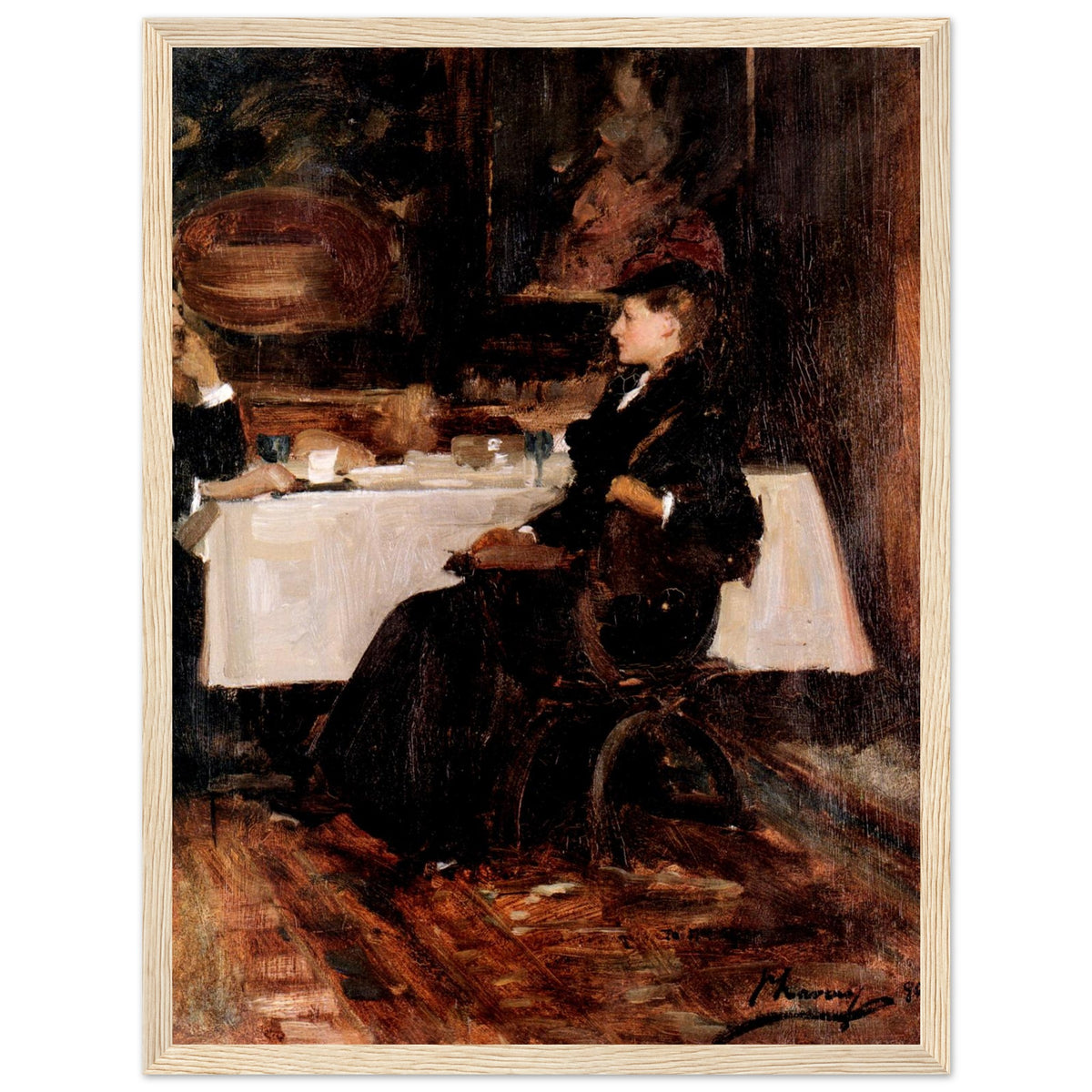 Mrs Adam at Dinner (1890) – Sir John Lavery (view 4)