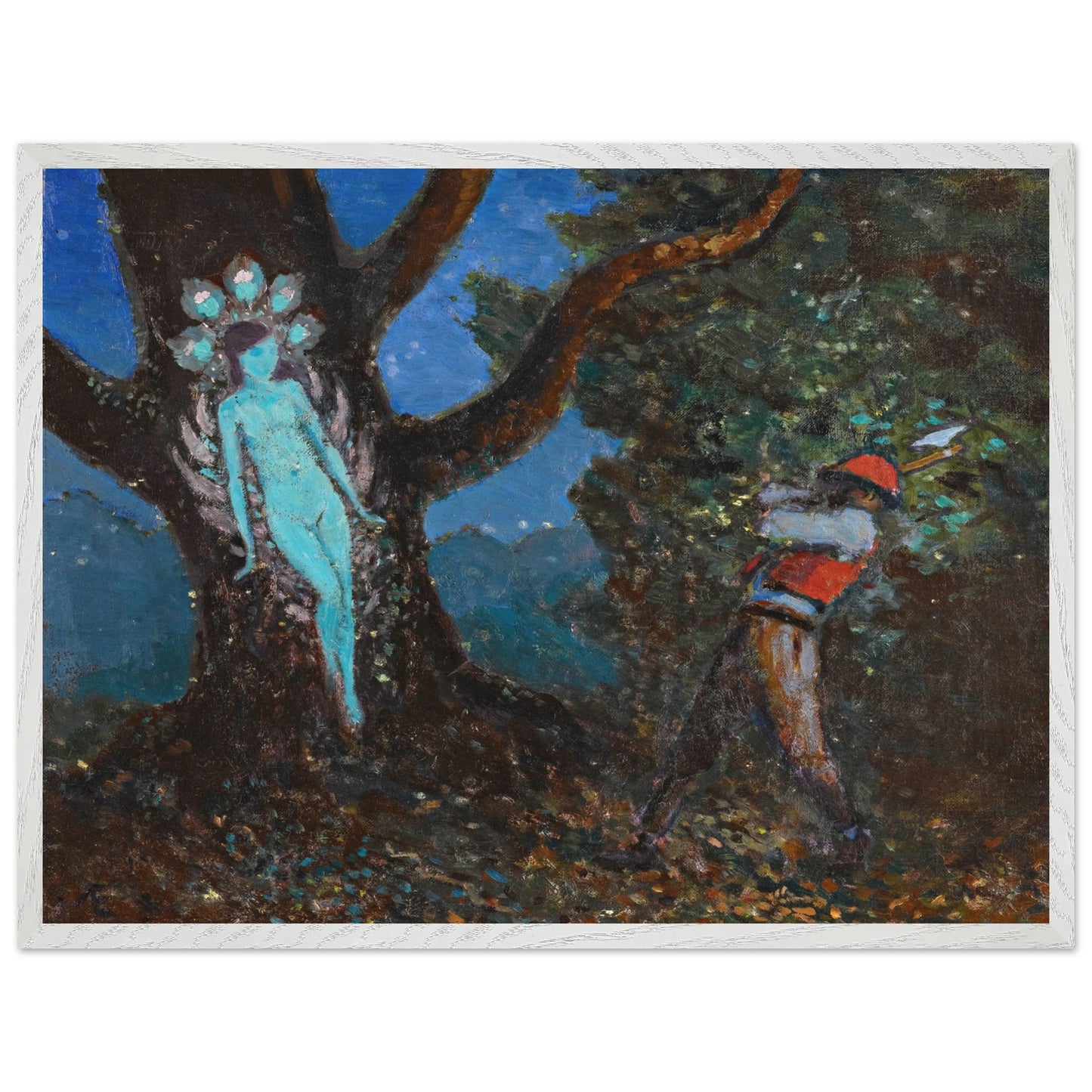 The Woodchopper and The Tree Spirit by George Russell (Æ) Art Print (view 19)