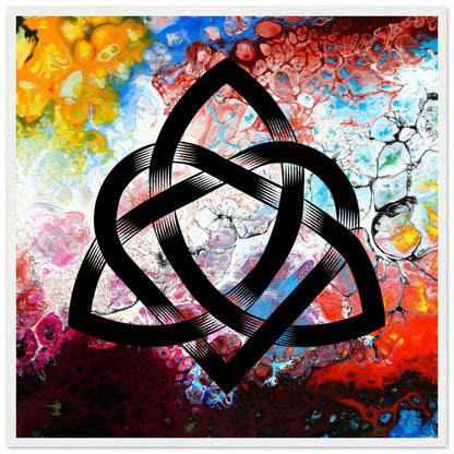 Abstraktes keltisches Design Gerahmter Kunstdruck