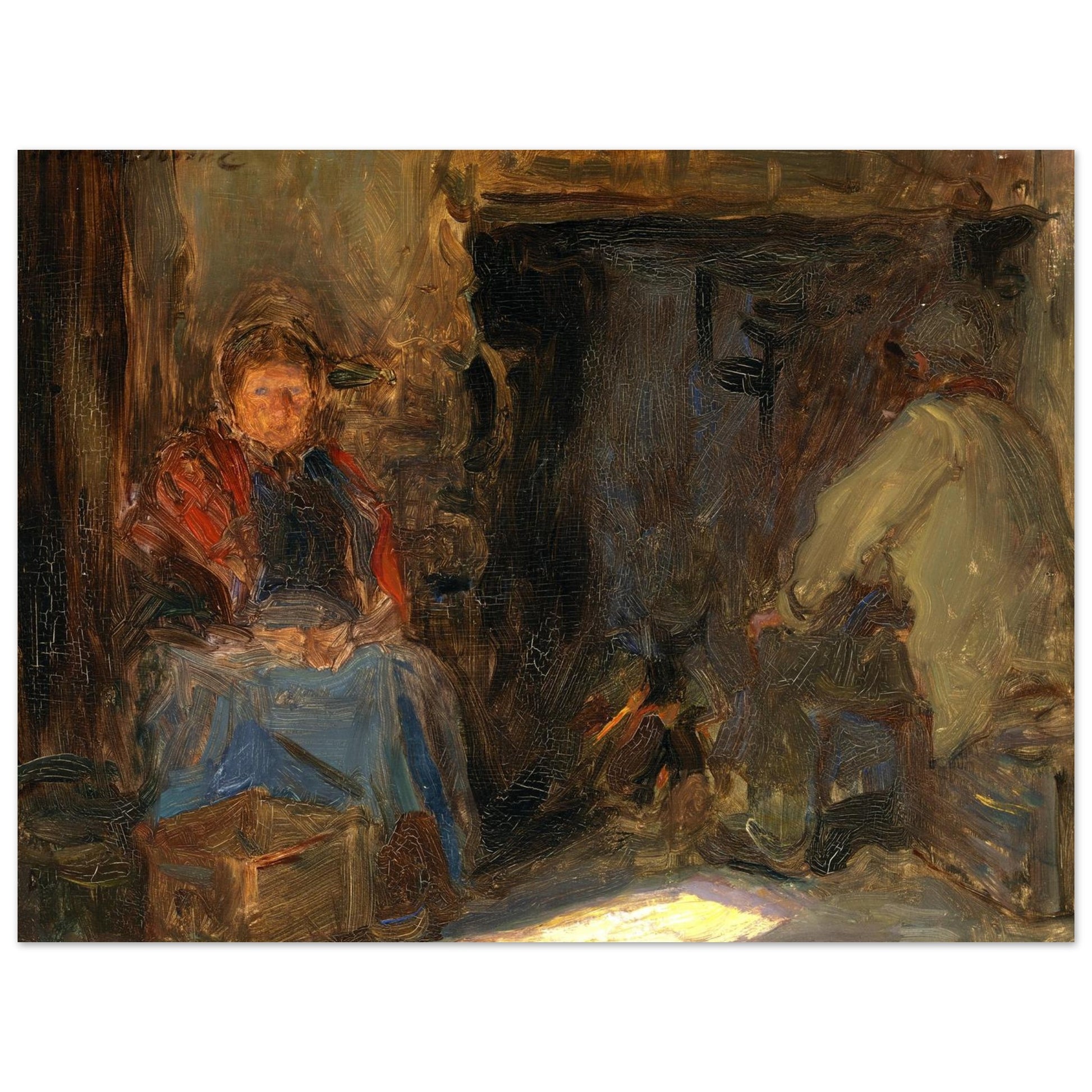 A Galway Cottage - Art Print by Irish Artist  Walter Frederick Osborne – view 7 | Buy Irish Art
