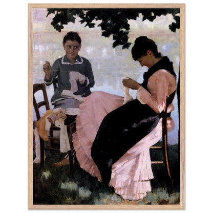 Sewing in the Shade (1884) – Sir John Lavery (view 13)