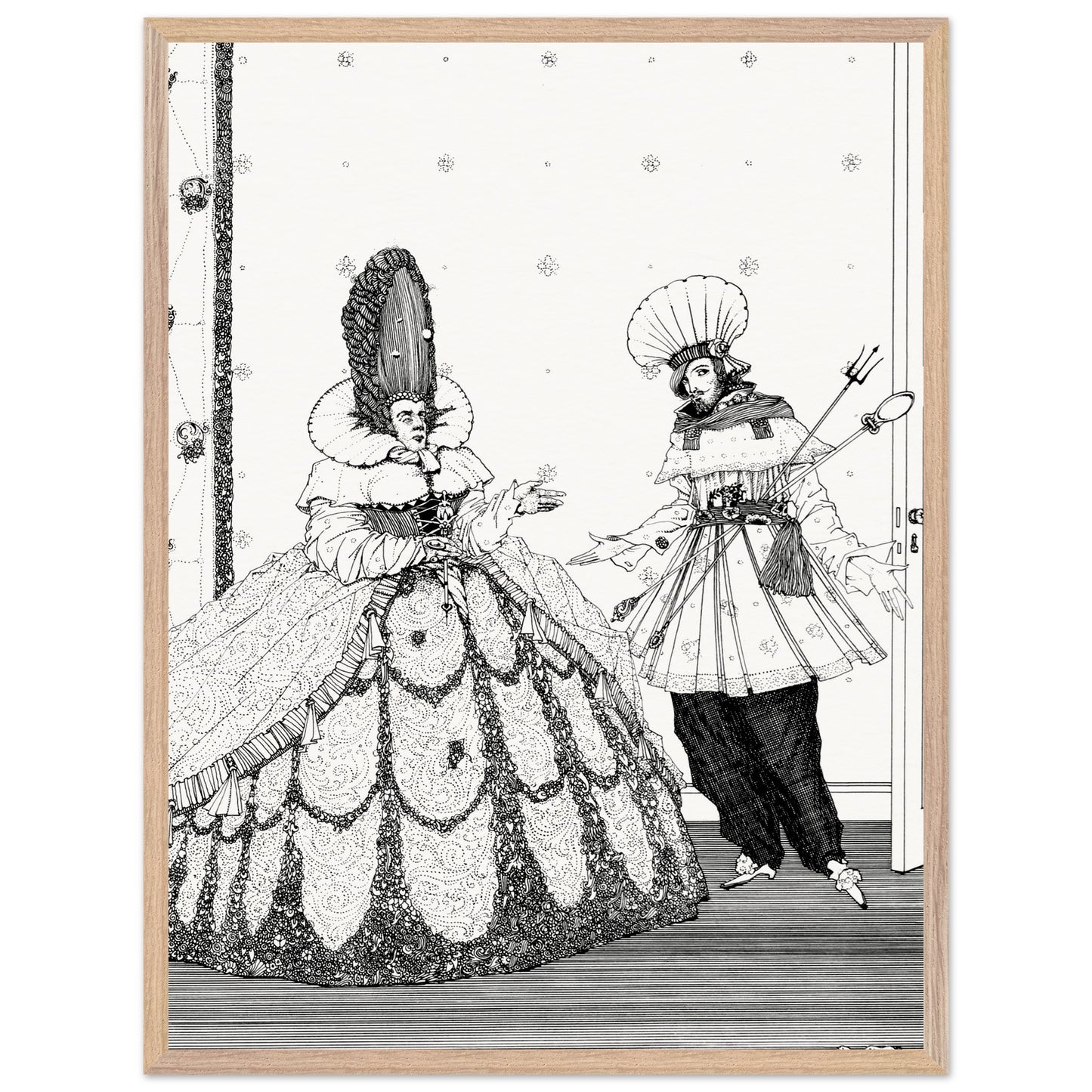 The Sleeping Beauty – Harry Clarke Art Print (view 20)