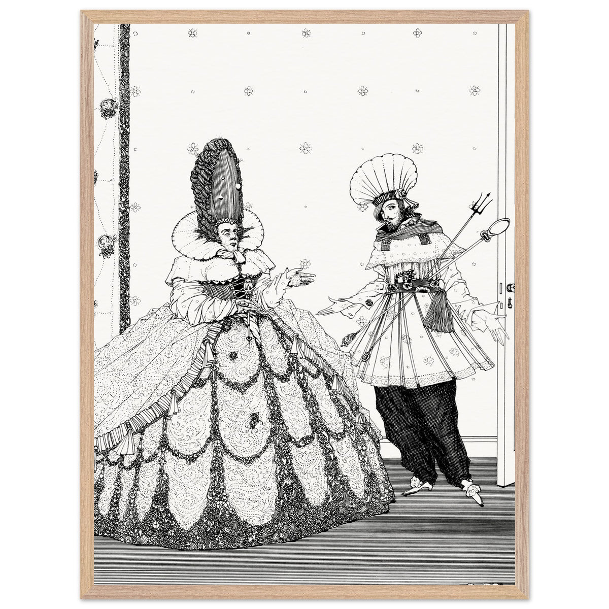 The Sleeping Beauty – Harry Clarke Art Print (view 20)