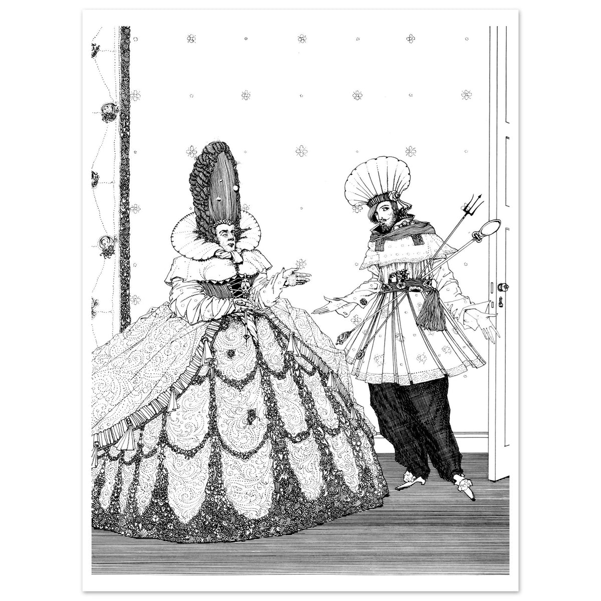 The Sleeping Beauty – Harry Clarke Art Print (view 6)