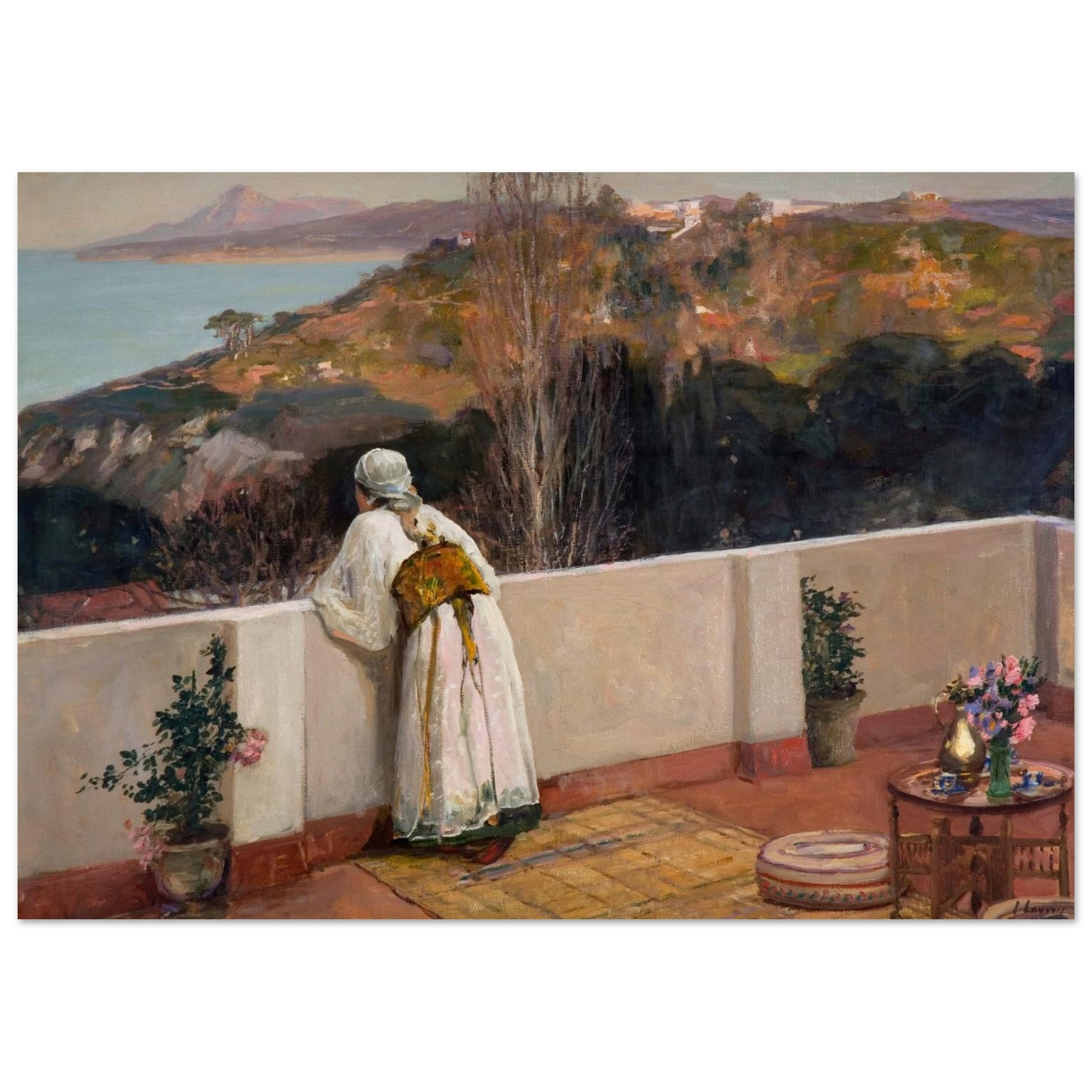 Evening, Tangier,  By Irish Artist Sir John Lavery Art Print – view 6 | Buy Irish Art