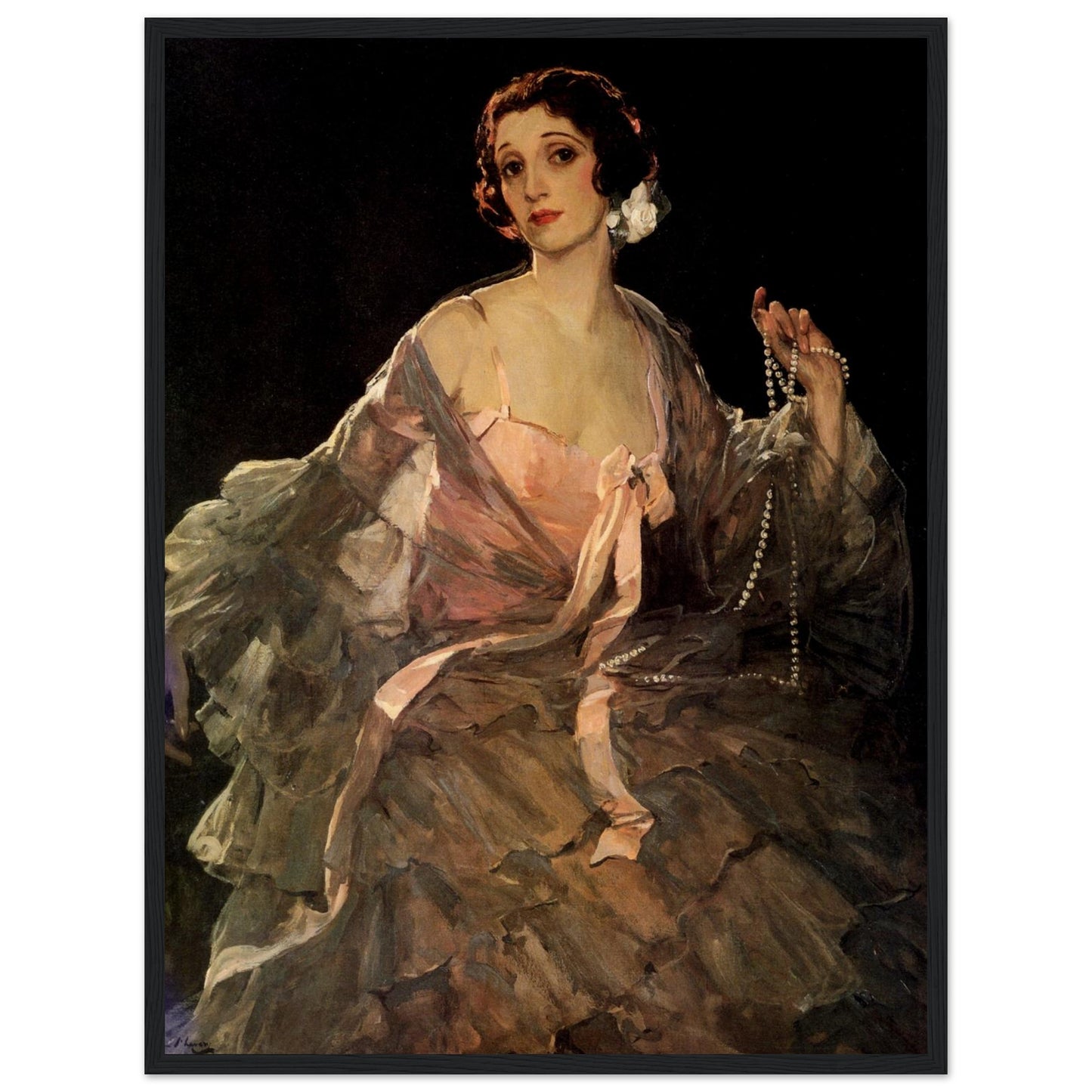 Hazel in Rose and Grey (c.1920) – Sir John Lavery (view 8)