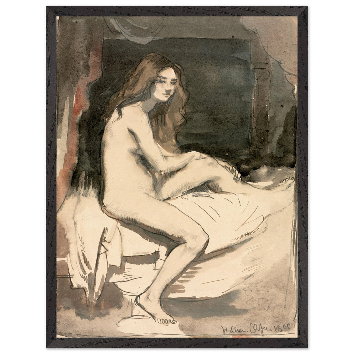 Seated Female Figure – William Orpen Art Print (view 18)