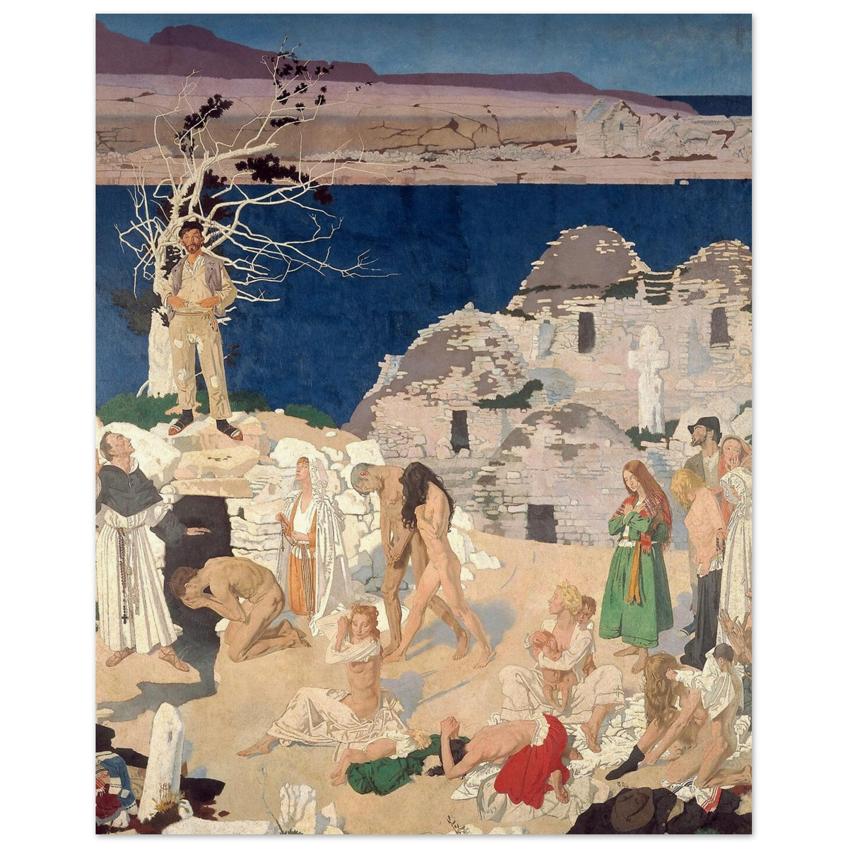 The Holy Well by Irish Artist William Orpen Art Print (view 9)