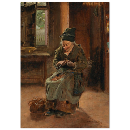 An Interior of a Breton Cottage by Irish Artist Helen Mabel Trevor – view 8 | Buy Irish Art