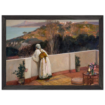 Evening, Tangier,  By Irish Artist Sir John Lavery Art Print – size comparison view | Buy Irish Art