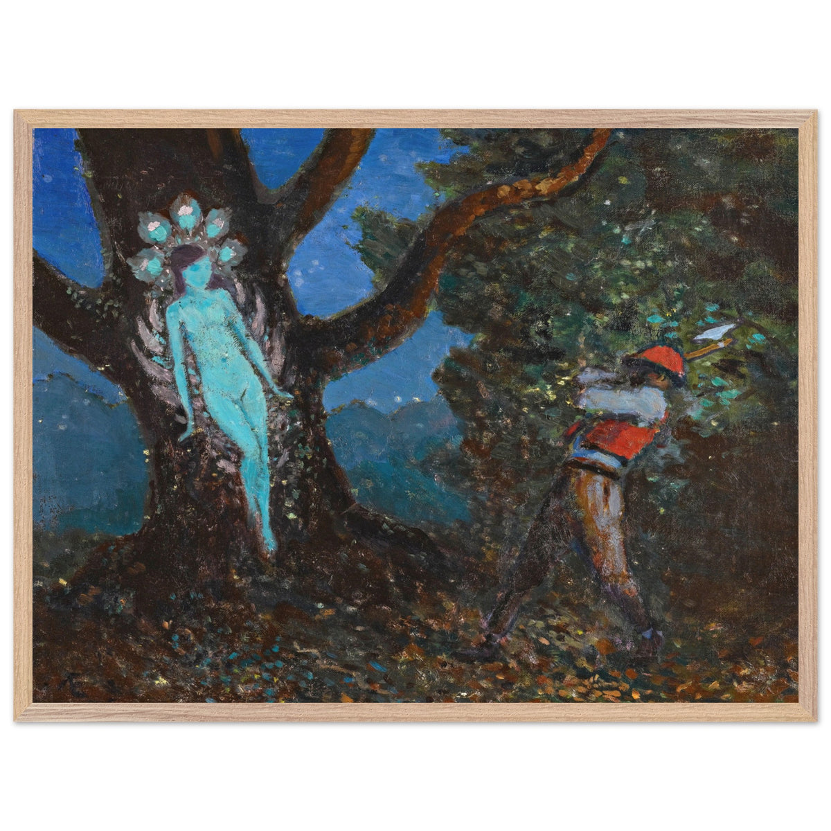 The Woodchopper and The Tree Spirit by George Russell (Æ) Art Print (view 17)