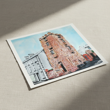 Der Curfew Tower Cushendall Gerahmter Kunstdruck