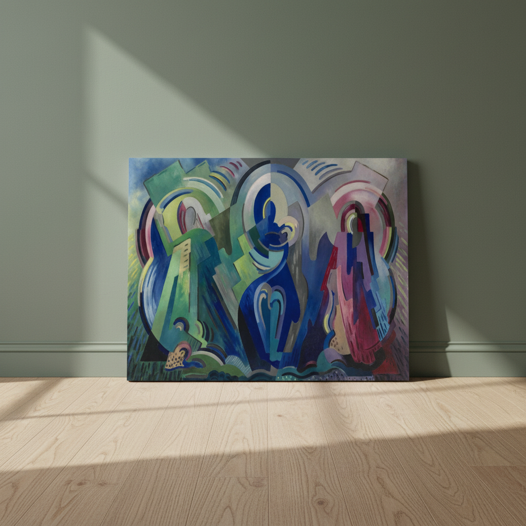 The Virgin of Éire (c.1943) – Mainie Jellett Canvas Print (view 5)