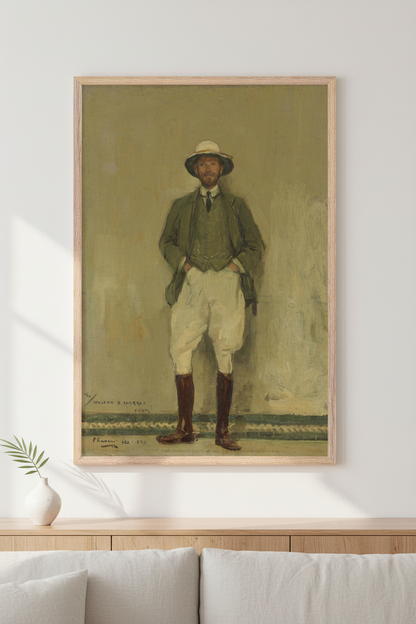 Portrait of Walter B. Harris (1906) – Lavery | Collector’s Edition – detail view | Buy Irish Art