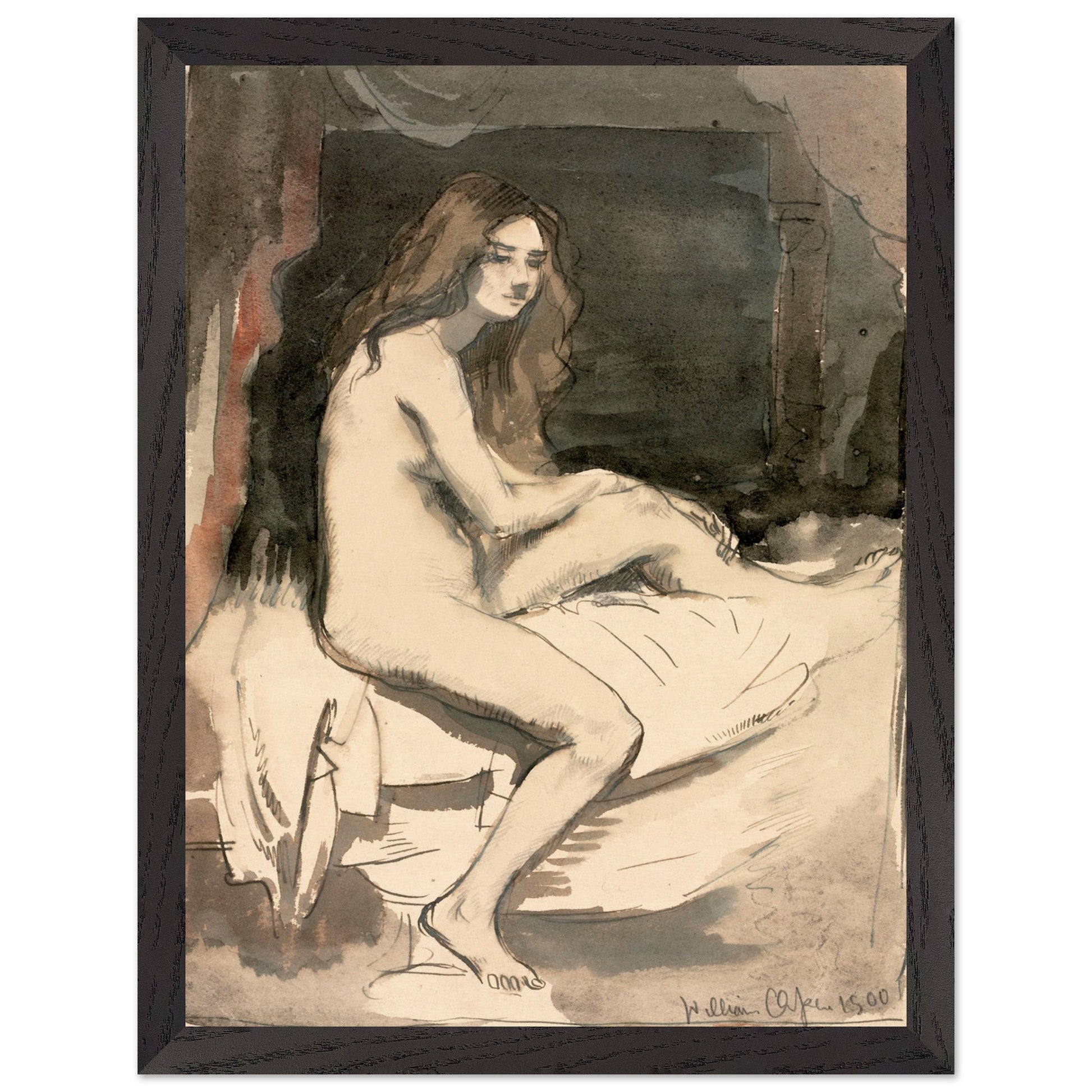 Seated Female Figure – William Orpen Art Print (view 13)