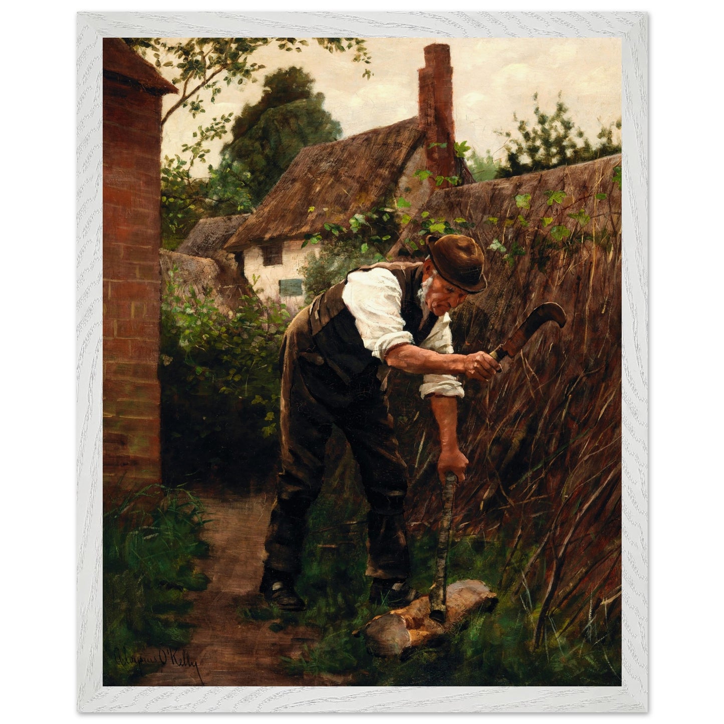 Preparing for Winter by Aloysius O'Kelly Art Print (view 6)