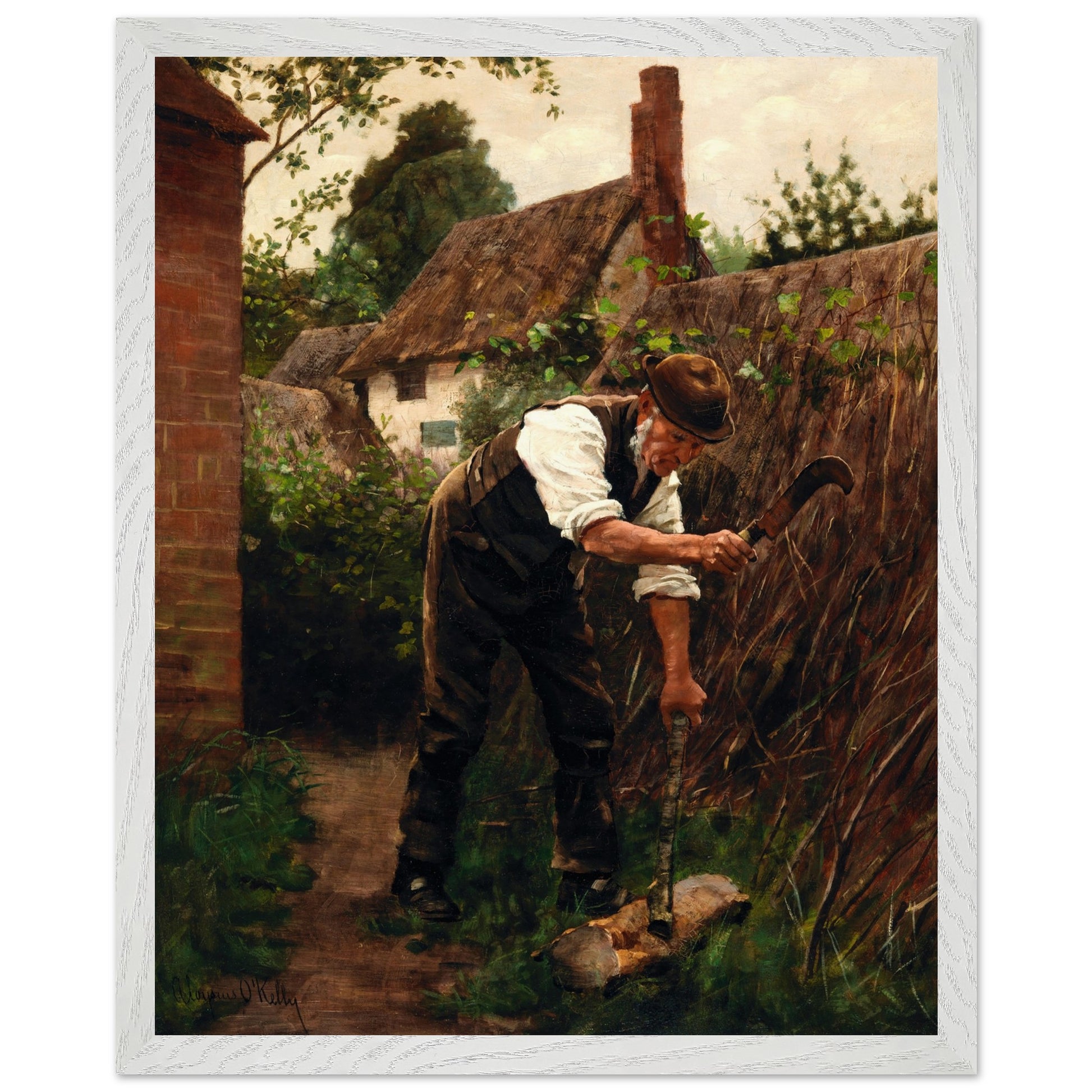 Preparing for Winter by Aloysius O'Kelly Art Print (view 6)