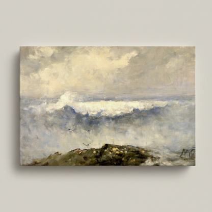 The Wave (c.1890) by Nathaniel Hone the Younger – Canvas Art Print