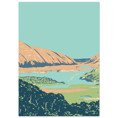 Killarney-Nationalpark, County Kerry, Irland, Gerahmter Kunstdruck