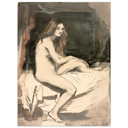 Seated Female Figure – William Orpen Art Print (view 19)