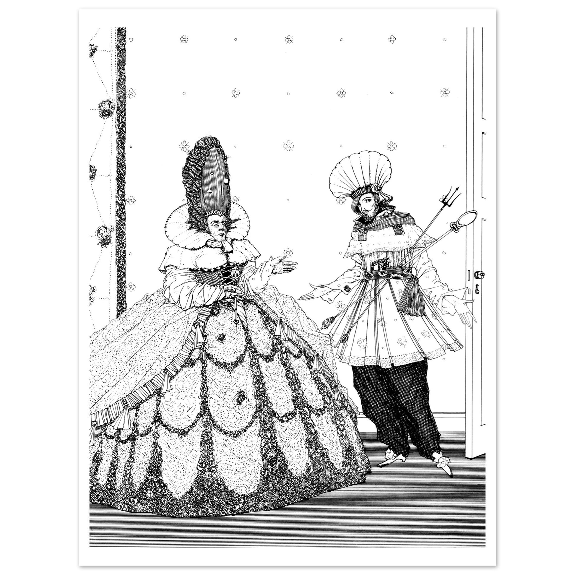 The Sleeping Beauty – Harry Clarke Art Print (view 11)