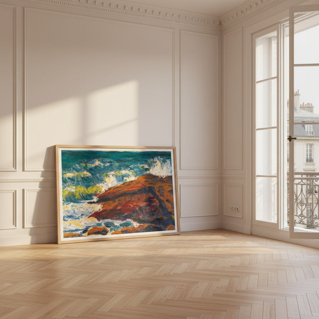 Seascape by Irish Artist Roderic O'Conor Art Print (view 2)
