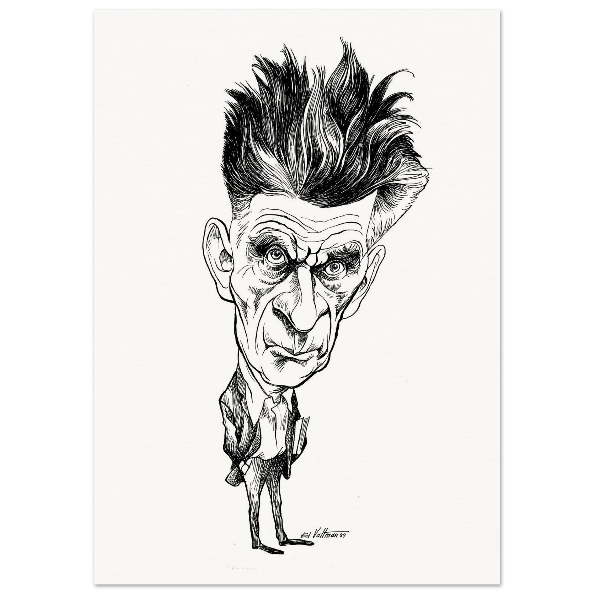 Samuel Beckett (1969) by Edmund Siegfried Valtman - Fine Art Print (view 10)