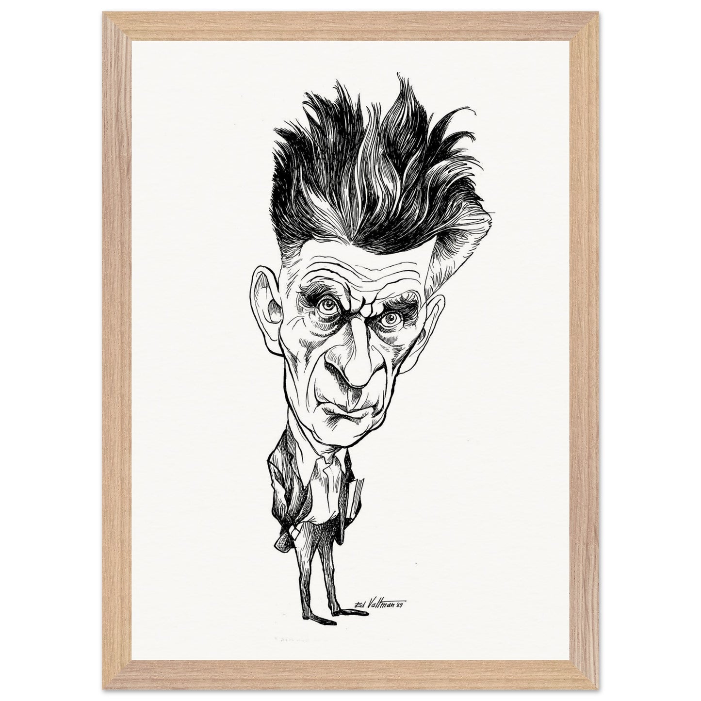 Samuel Beckett (1969) by Edmund Siegfried Valtman - Fine Art Print (view 16)