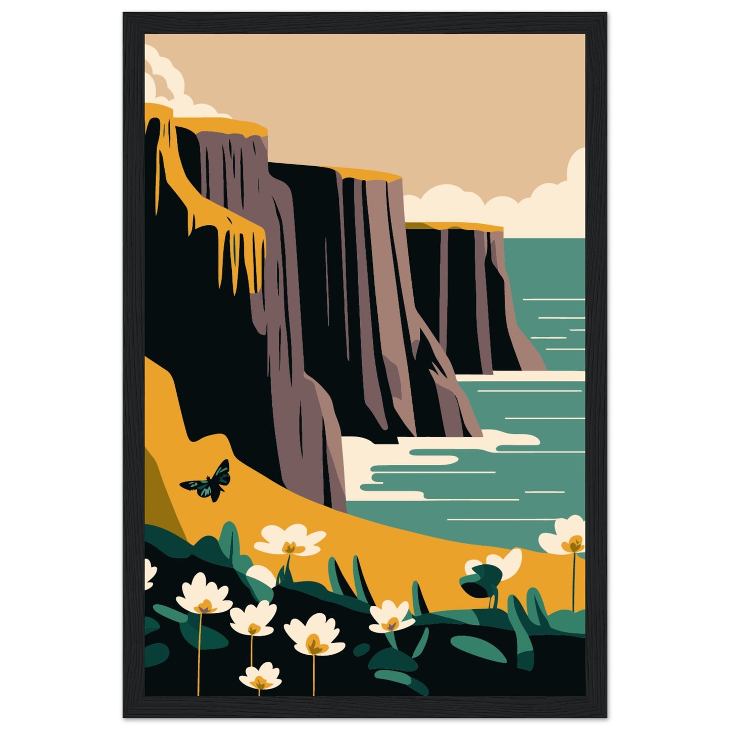 Cliffs of Moher Art Print Poster Ireland Home Decor Landscape Co Clare