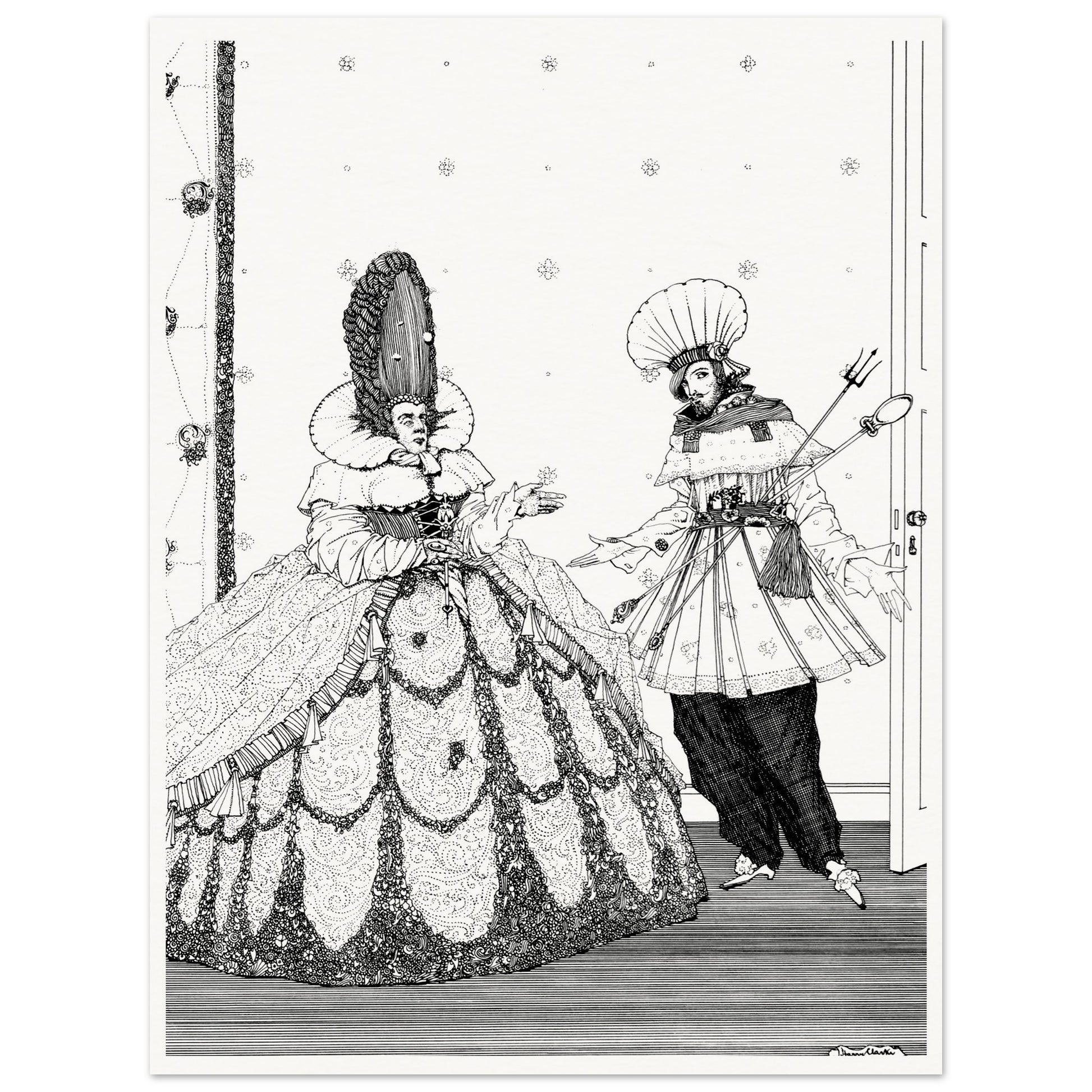 The Sleeping Beauty – Harry Clarke Art Print (view 14)