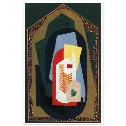 Decoration (1923) by Mainie Jellett - print in a white frame