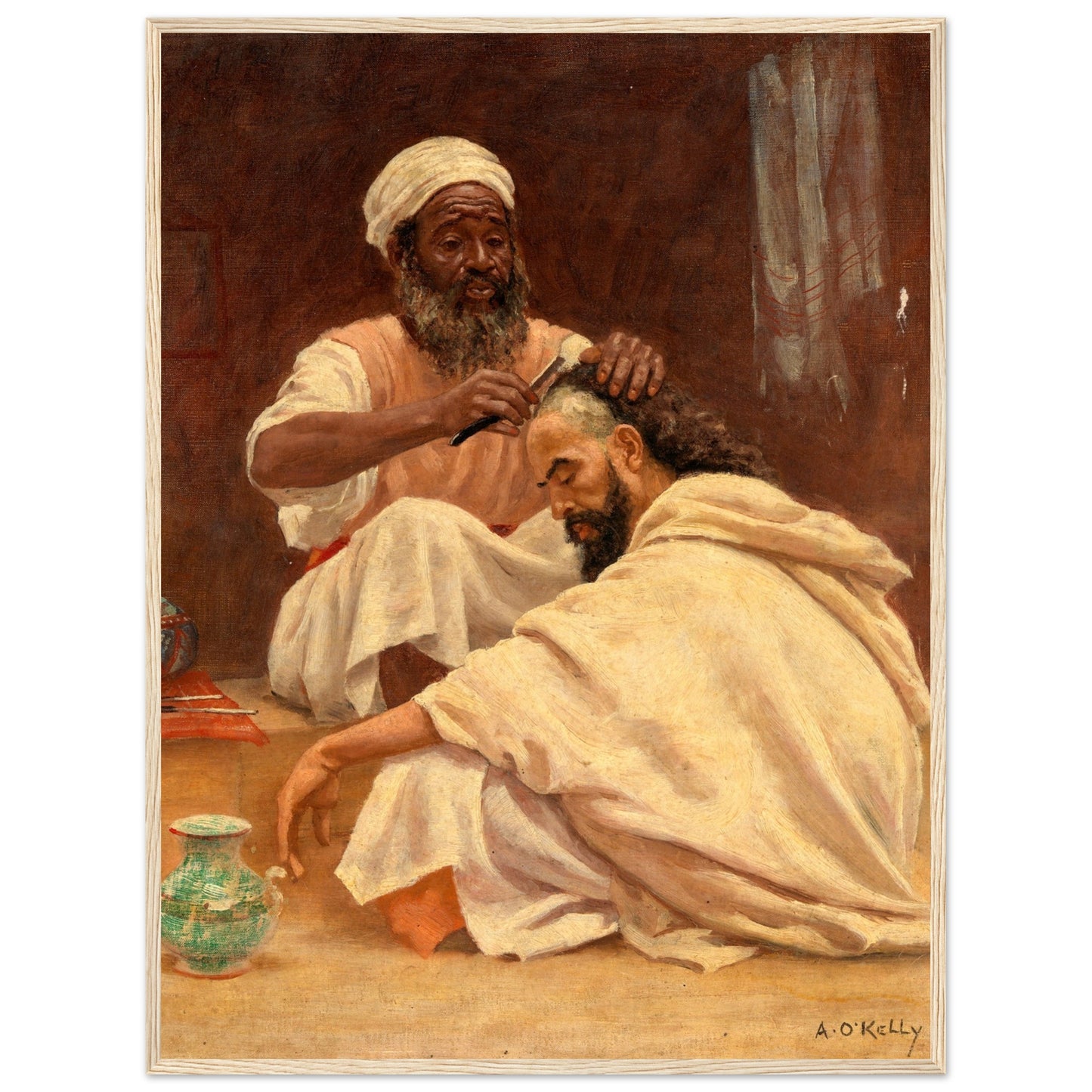 A Barber, Morocco - Aloysius O'Kelly Art Print (view 8)