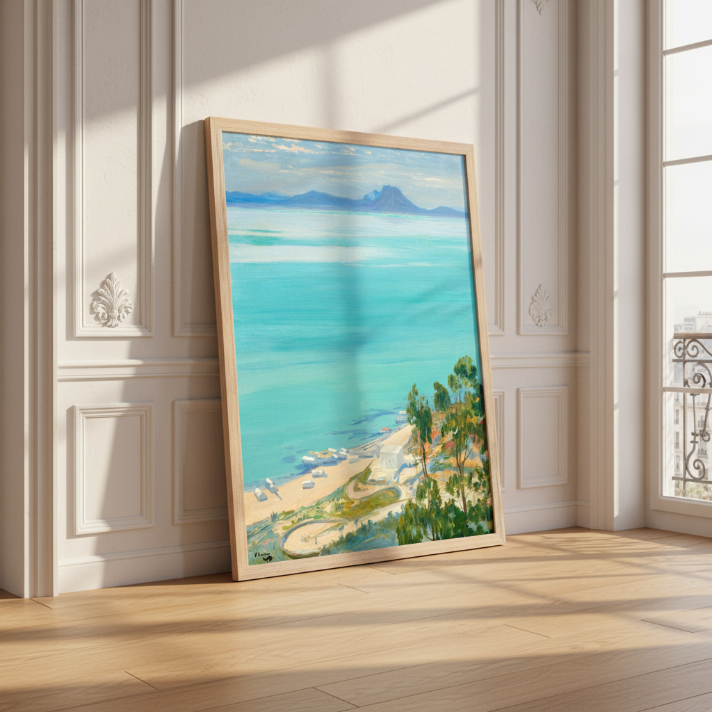 The Bay of Tunis, Morning (1919) – Sir John Lavery Art Print (view 3)