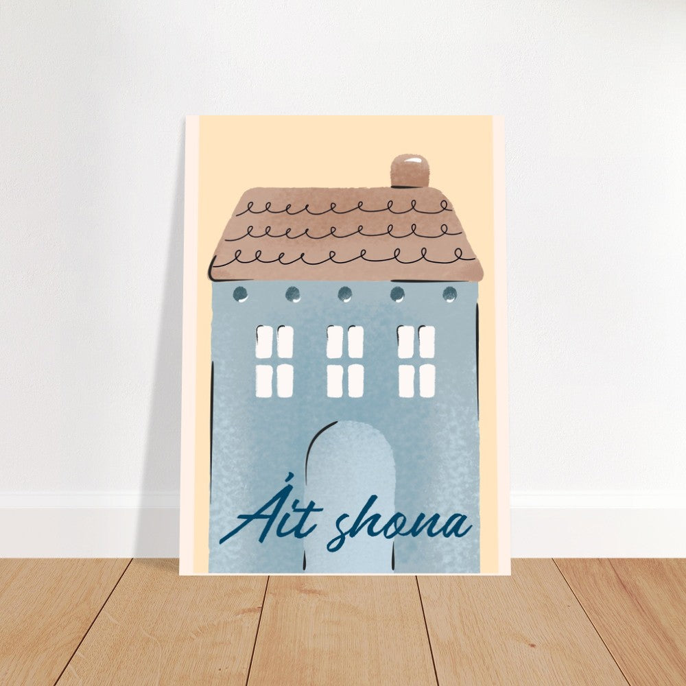 Áit Shona - Happy Place Irish Language Gifts Framed Wall Art