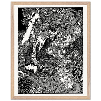 The Earth Grew Dark (1923) – Harry Clarke Gothic Art Print – detail view | Buy Irish Art