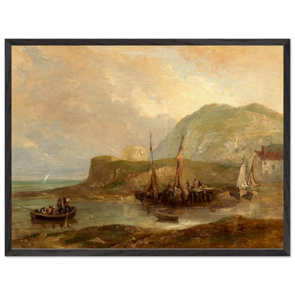 A View of Bray Head – Brocas – 60x80 cm black gallery frame with archival matte print”