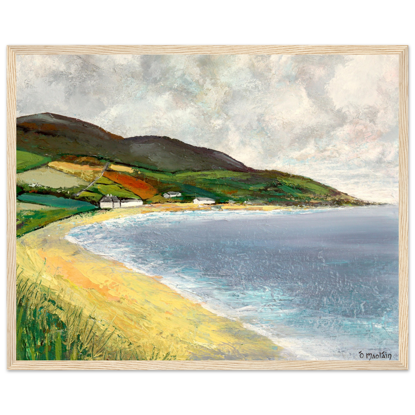 Cushendun Beach gerahmter Kunstdruck